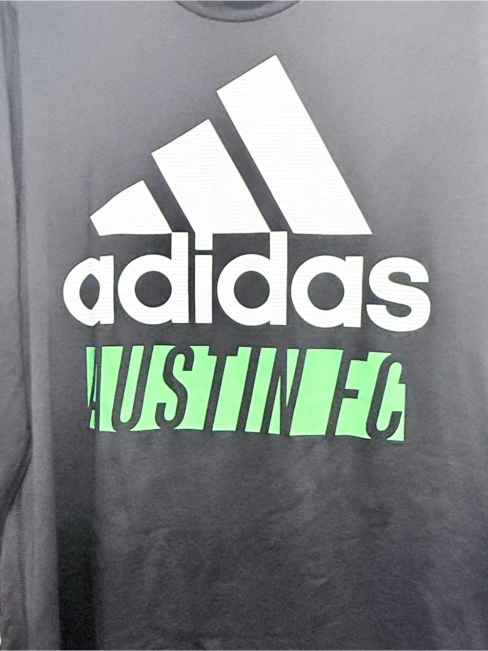 Adidas Austin FC Long Sleeve Graphic Tee Black Mens M